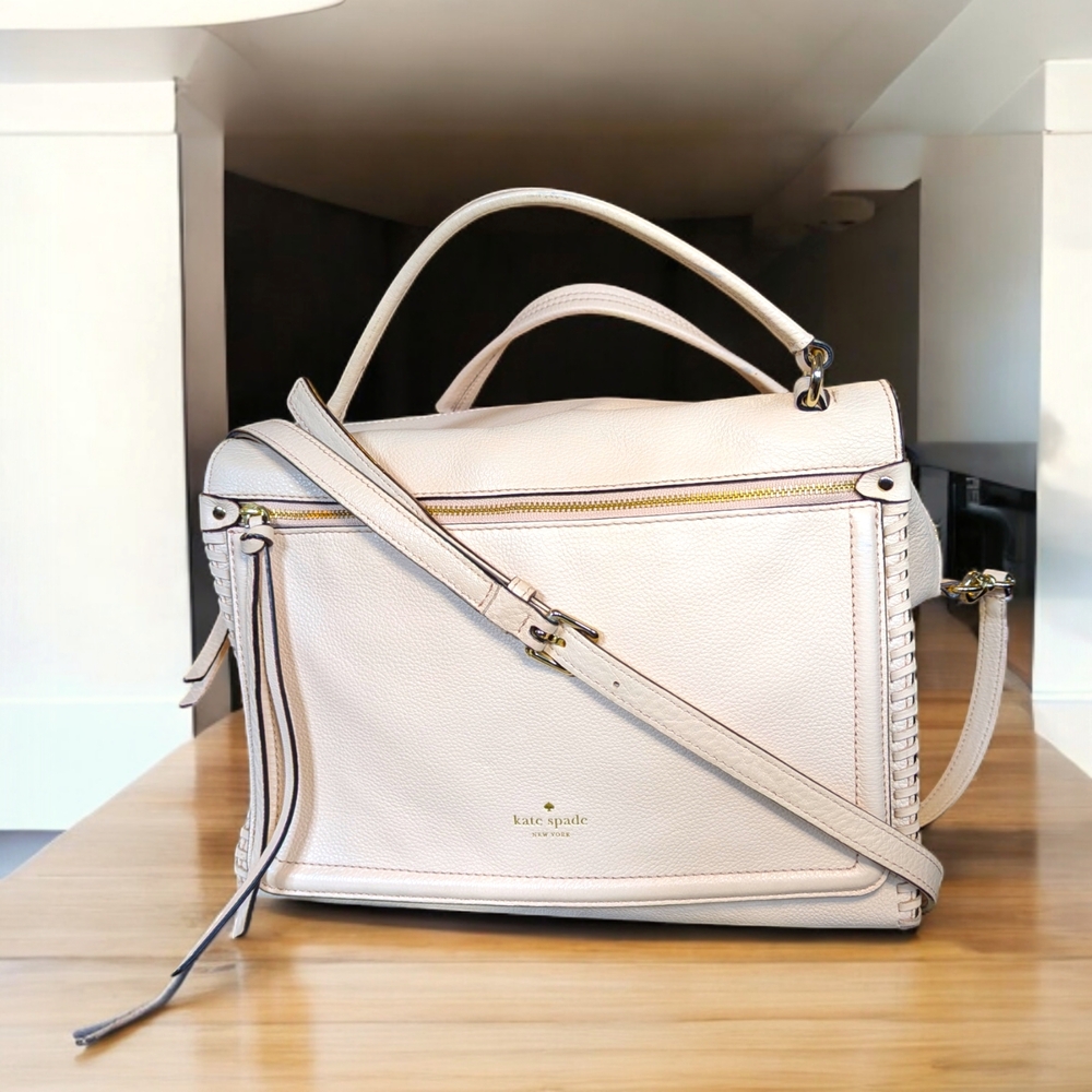 Kate Spade Pinky Cream Leather Handbag